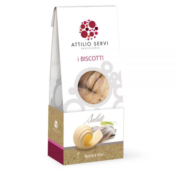 Biscotti salati al burro e alici Attilio Servi