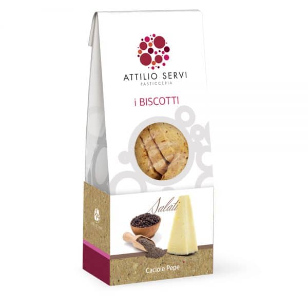 Biscotti salati artigianali cacio e pepe