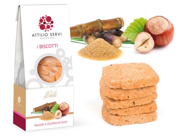 Biscotti nocciole e zucchero di canna Attilio Servi