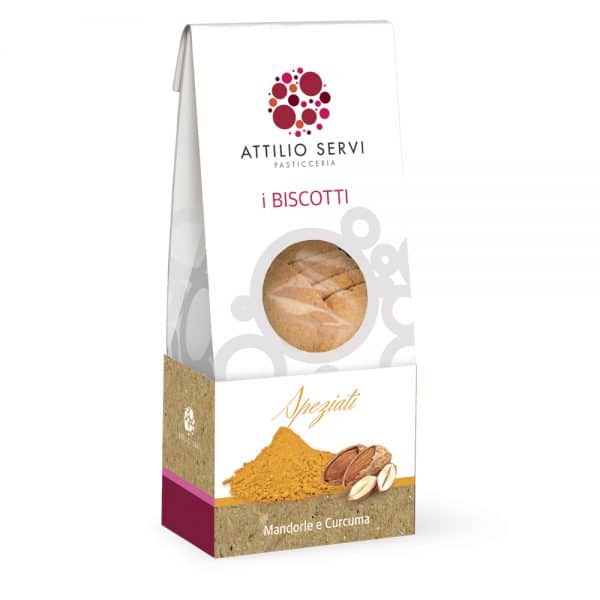 Biscotti artigianali speziati mandorle e curcuma