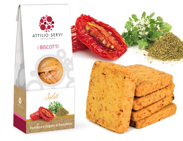 Biscotti salati con pomodoro e origano Attilio Servi