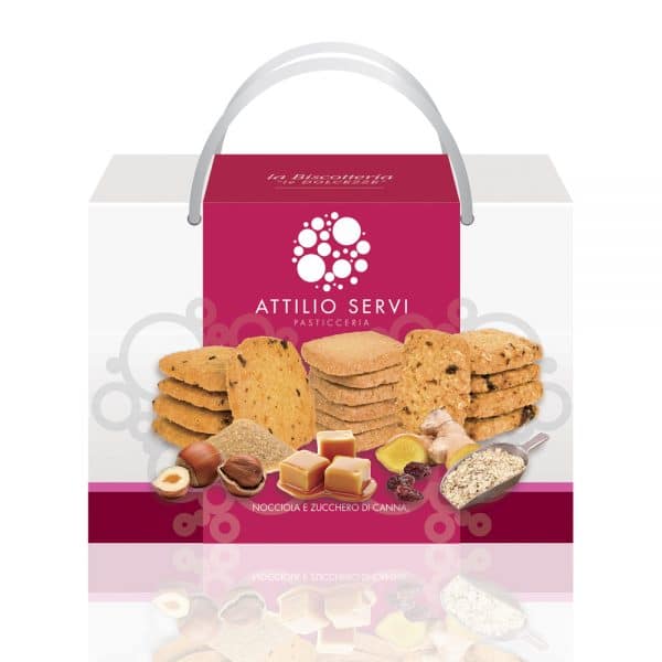 Shopper con i biscotti artigianali Attilio Servi
