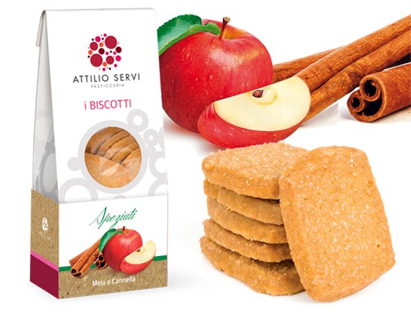 Biscotti speziati con mela e cannella Attilio Servi