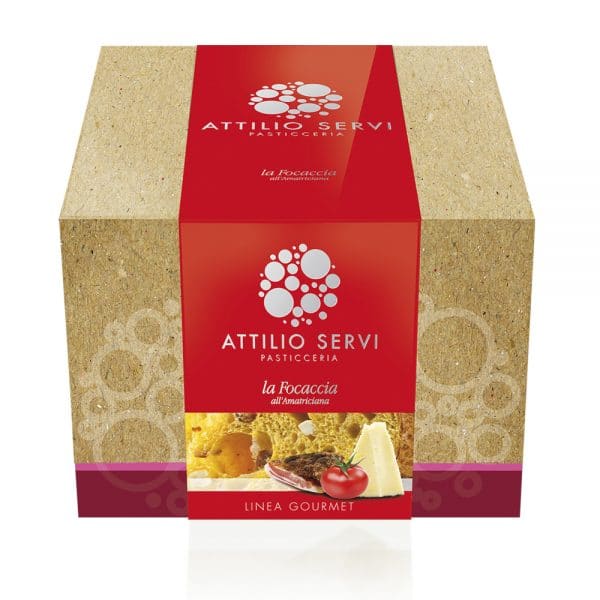 Focaccia salata artigianale amatriciana