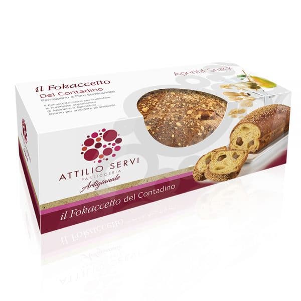 Fokaccetto del contadino con parmigiano e pere semicandite