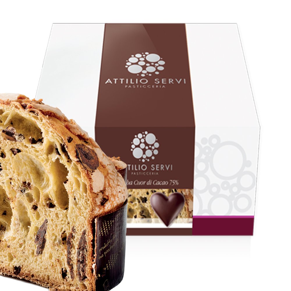 Colomba artigianale al cuor di cacao Venchi 75% Attilio Servi