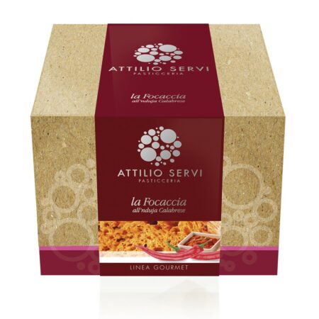 Focaccia panettone all'nduja calabrese